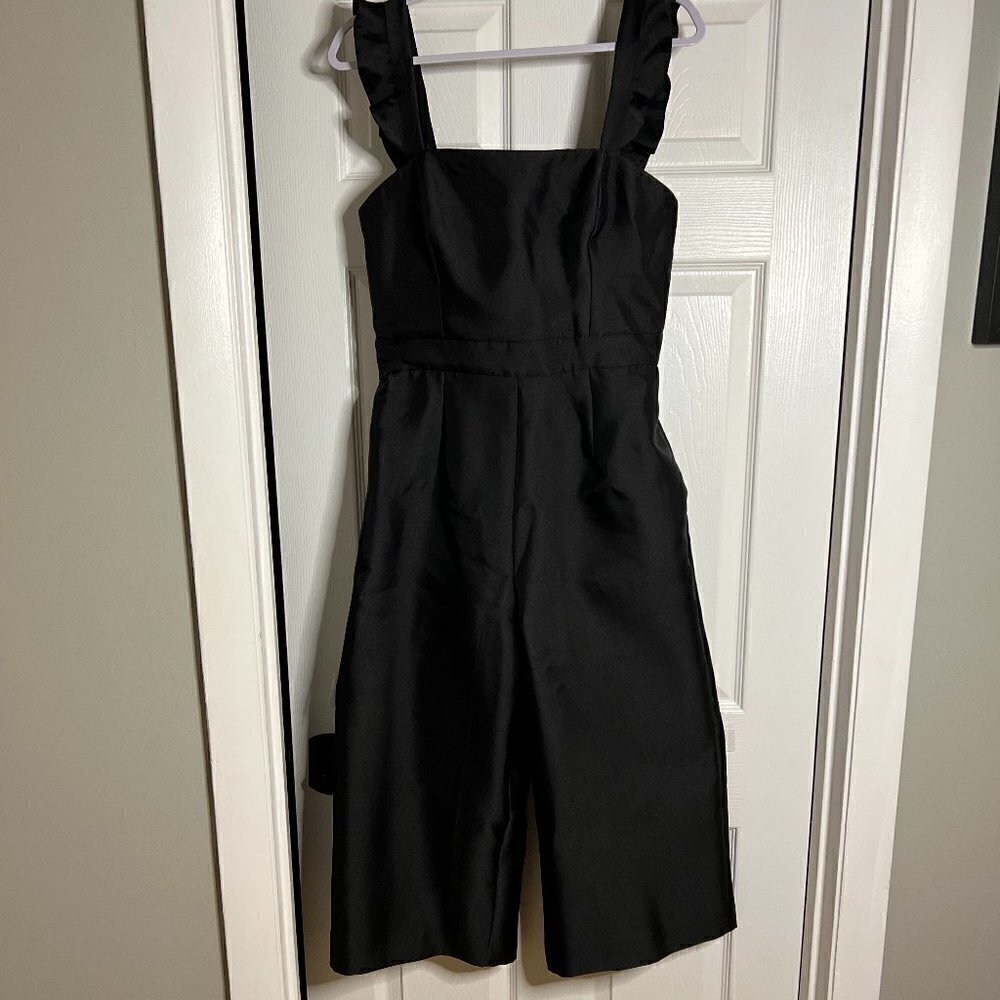 Hutch Wms Strapless Wide Leg Jumpsuit in Black Gazar Size 8 - Picture 11 of 12